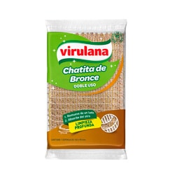 Esponja Chatita Bronce Doble Uso Virulana