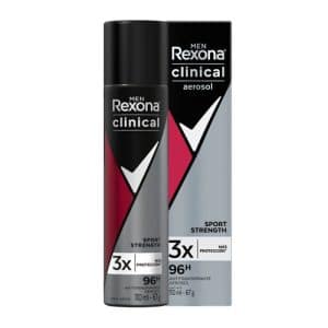 Desodorante Rexona Clinical Aerosol Men Sport Strength 110 Ml