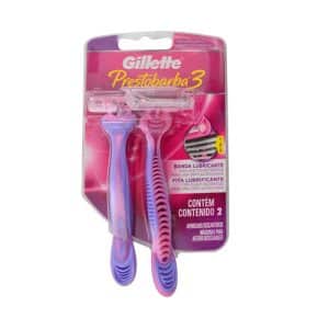 Maquina De Afeitar Gillette Presto Barba 3 Venus Rosa O Violeta