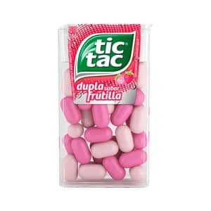 Tic Tac Dupla Sabor Frutilla 16g